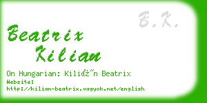 beatrix kilian business card